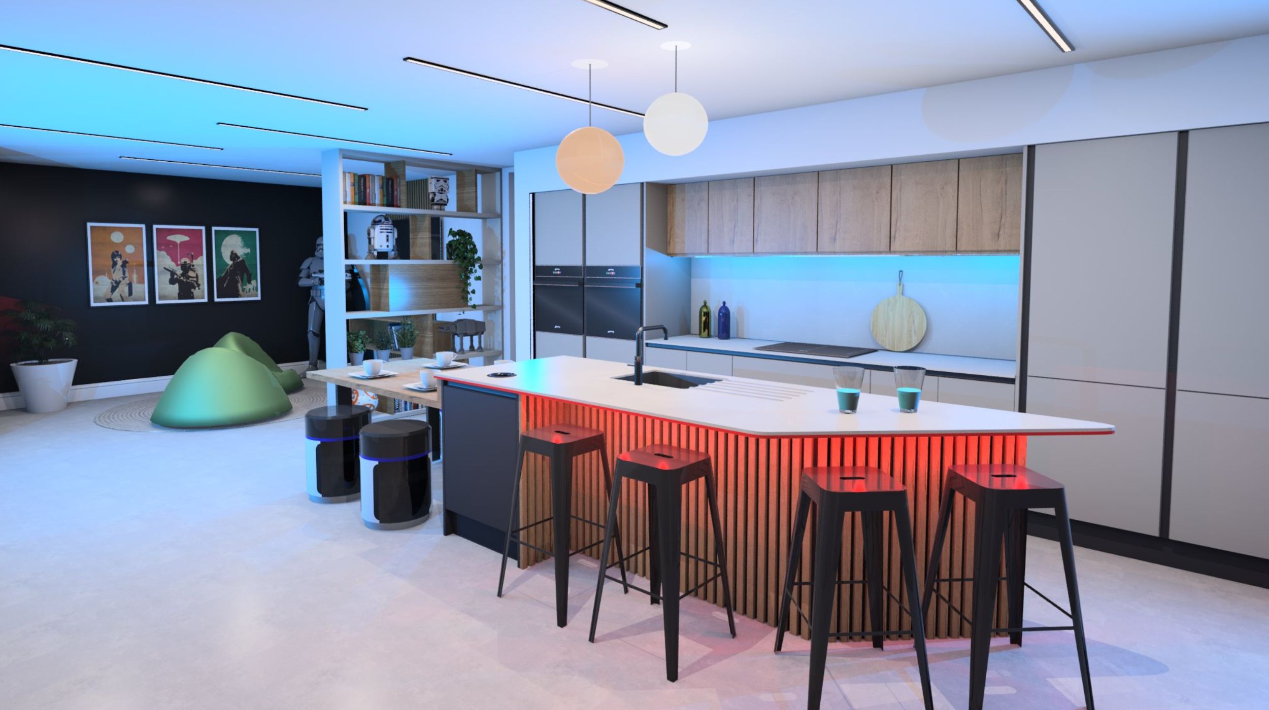 A Star Wars Inspired Kitchen Fit For A Jedi! Elements Kitchen Design
